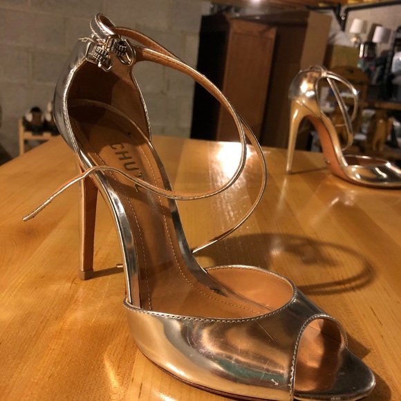 Schutz Strappy Stiletto Heels - Picture 5 of 8